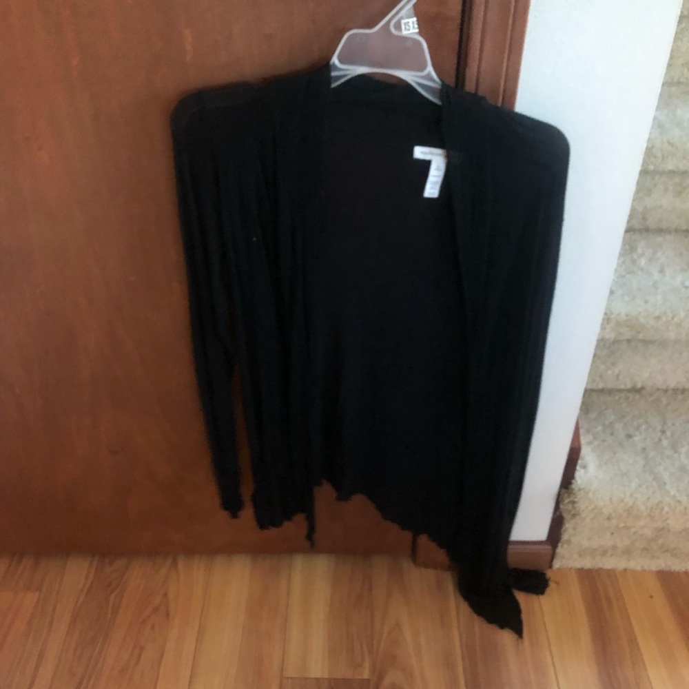 Black cardigan